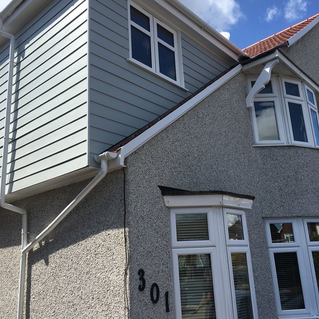 Exterior top house extension