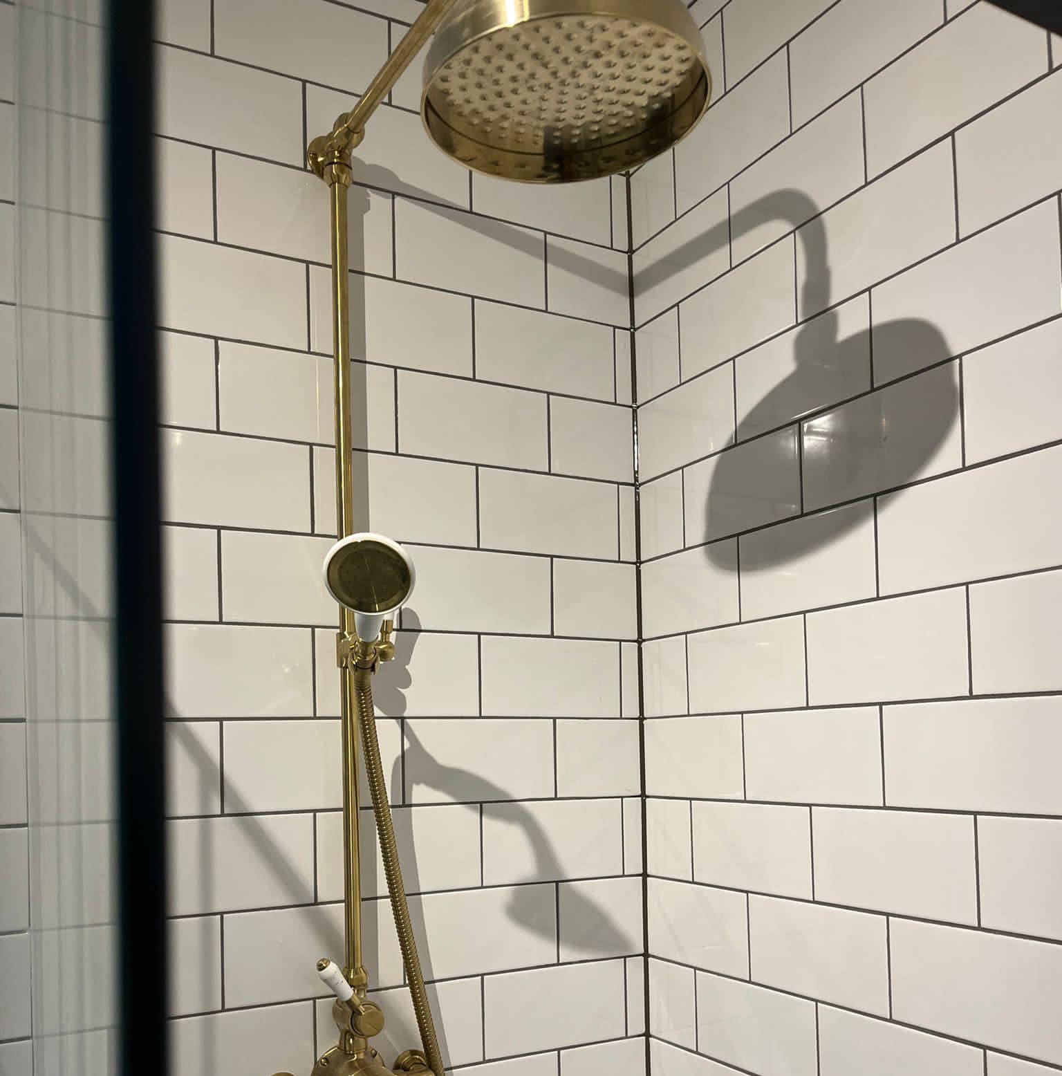Newly renovated bathroom shower